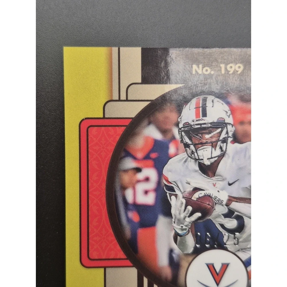 2023 Legacy Rookies Dontayvion Wicks #199 Gold Cracked Ice /25 (RC) Packers